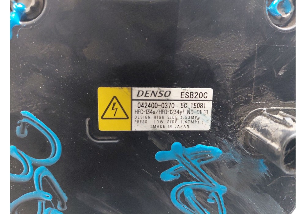 Recambio de compresor aire acondicionado para toyota corolla (e21) hybrid referencia OEM IAM 883704709284 424000370 