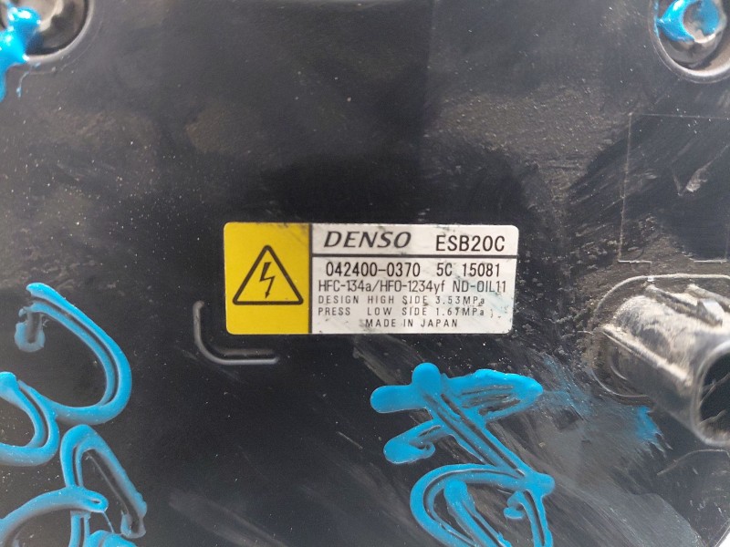 Recambio de compresor aire acondicionado para toyota corolla (e21) hybrid referencia OEM IAM 883704709284 424000370 