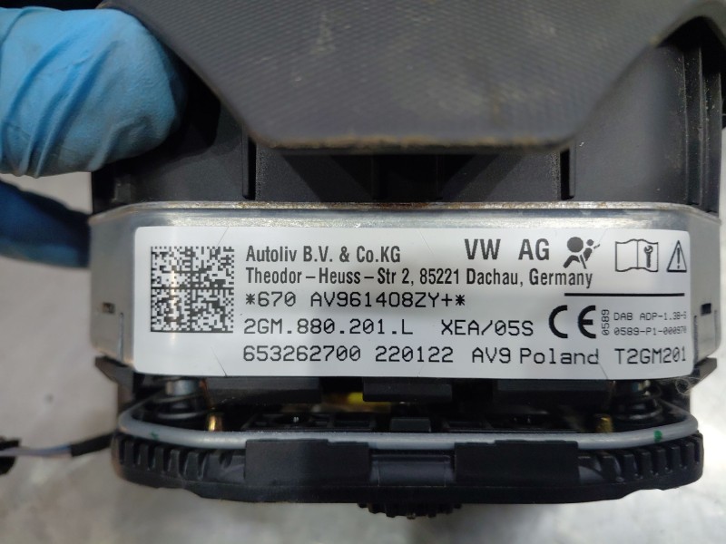 Recambio de kit airbag para volkswagen polo life referencia OEM IAM 2G1857004N 2GM880201LXEA 2G0880204E