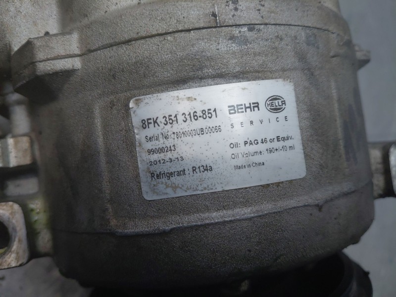 Recambio de compresor aire acondicionado para audi a4 b6 (8e2) 2.0 referencia OEM IAM   