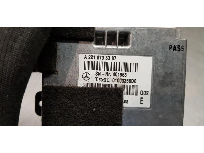 Recambio de modulo electronico para mercedes clase s (w221) berlina 320 / 350 cdi (221.022) referencia OEM IAM A2218703387  