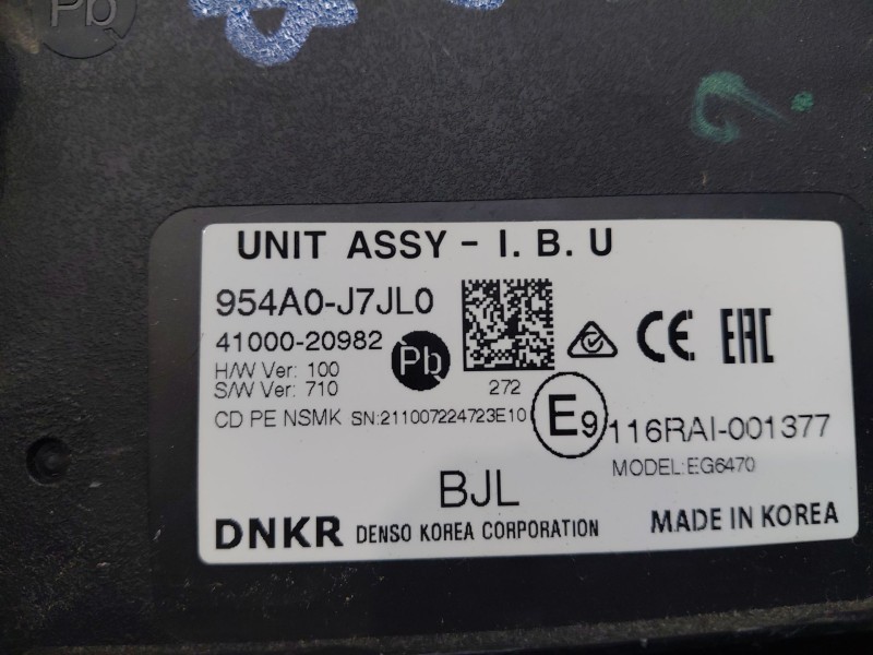 Recambio de modulo confort para kia ceed sportswagon hybrid referencia OEM IAM 954A0J7JL0  