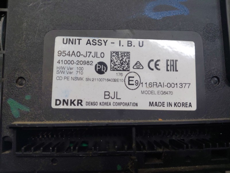 Recambio de modulo confort para kia ceed sportswagon hybrid referencia OEM IAM 954A0J7JL0  