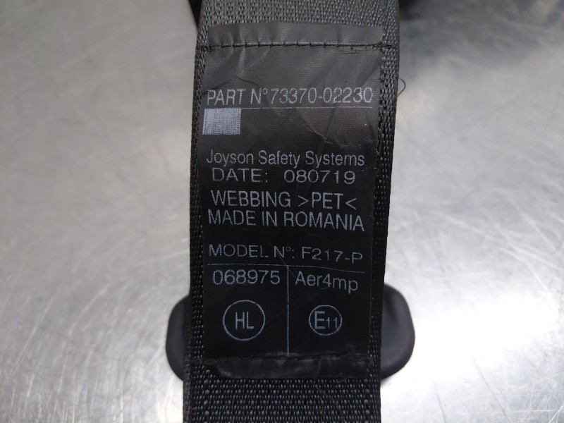 Recambio de cinturon seguridad trasero izquierdo para toyota corolla (e21) hybrid referencia OEM IAM 7337002230C1  