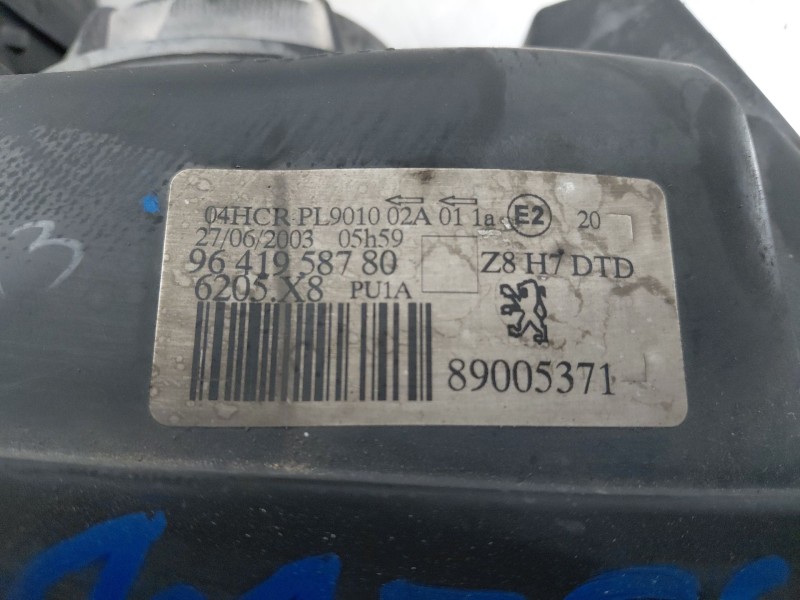 Recambio de faro derecho para peugeot 607 (9d, 9u) 2.2 hdi referencia OEM IAM   