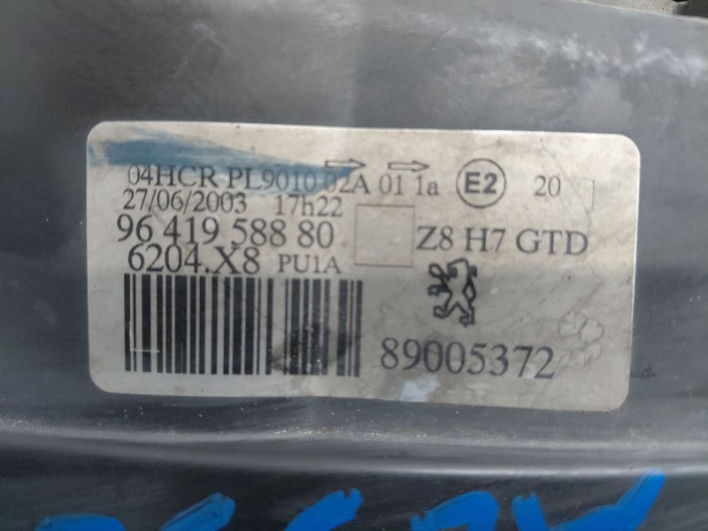 Recambio de faro izquierdo para peugeot 607 (9d, 9u) 2.2 hdi referencia OEM IAM   