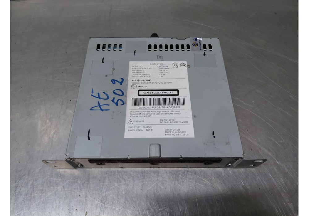 Recambio de sistema audio / radio cd para citroën c4 ii (nc_) 1.6 bluehdi 100 referencia OEM IAM   