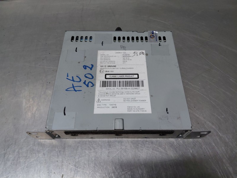 Recambio de sistema audio / radio cd para citroën c4 ii (nc_) 1.6 bluehdi 100 referencia OEM IAM   