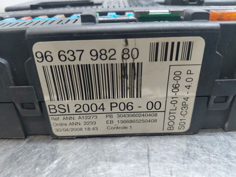 Recambio de caja reles / fusibles para peugeot 207/207+ (wa_, wc_) 1.6 hdi referencia OEM IAM   