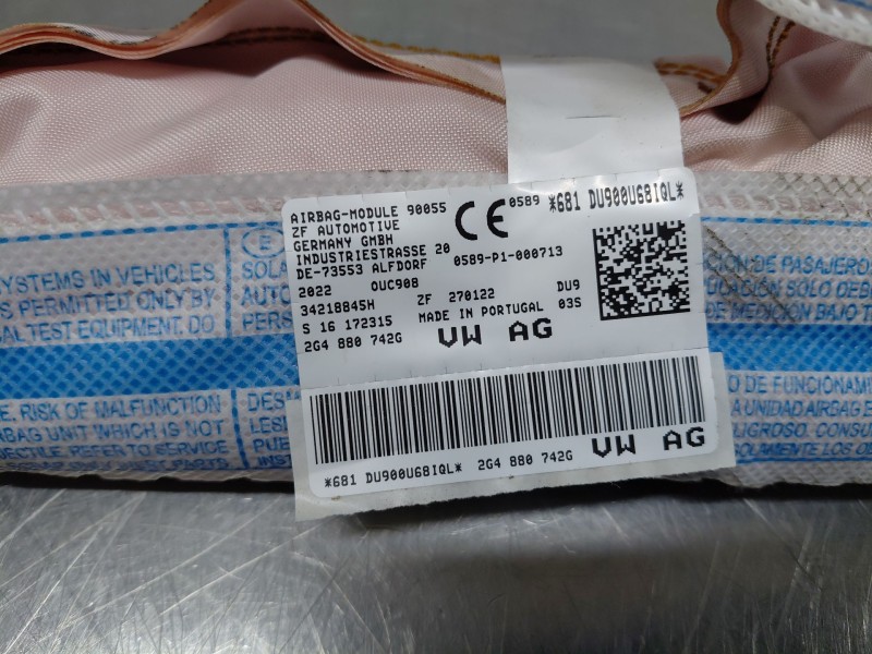 Recambio de airbag cortina delantero derecho para volkswagen polo life referencia OEM IAM   