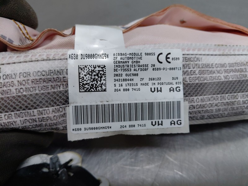 Recambio de airbag cortina delantero izquierdo para volkswagen polo life referencia OEM IAM   