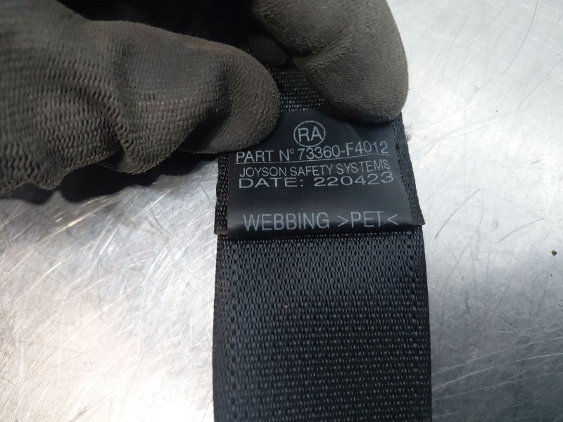 Recambio de cinturon seguridad trasero derecho para toyota c-hr hybrid referencia OEM IAM 73360F4012C2  