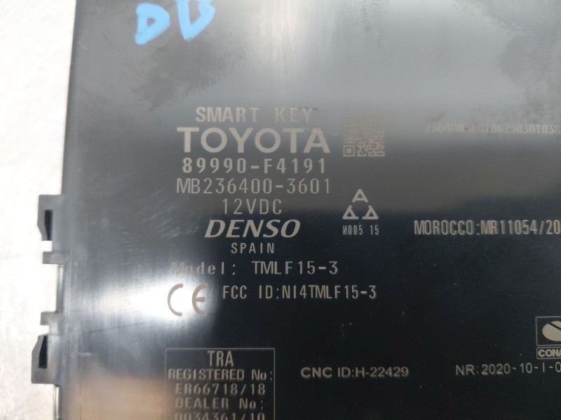 Recambio de modulo electronico para toyota c-hr hybrid referencia OEM IAM 89990-F4191  