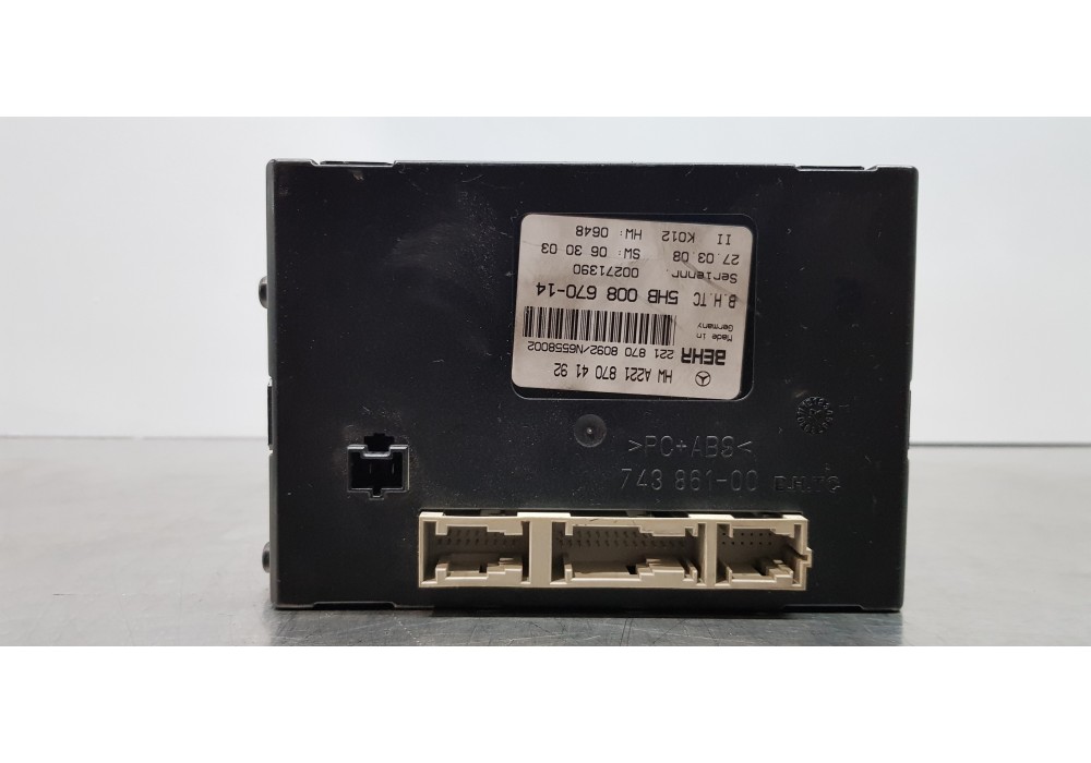 Recambio de centralita aire acondicionado para mercedes clase s (w221) berlina 320 / 350 cdi (221.022) referencia OEM IAM A22187