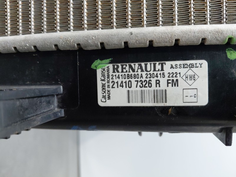 Recambio de radiador agua para dacia dokker acces referencia OEM IAM 214107326R  