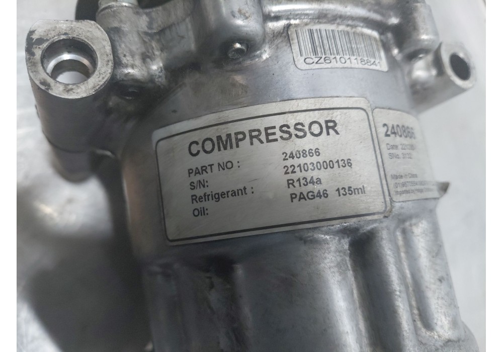 Recambio de compresor aire acondicionado para peugeot 207/207+ (wa_, wc_) 1.6 hdi referencia OEM IAM 9822826880  