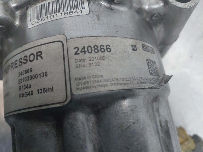 Recambio de compresor aire acondicionado para peugeot 207/207+ (wa_, wc_) 1.6 hdi referencia OEM IAM 9822826880  