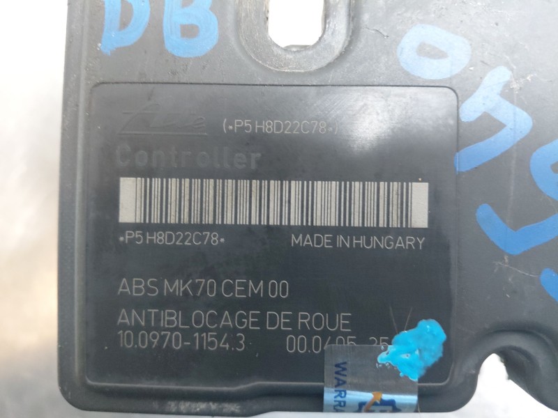 Recambio de abs para peugeot 207/207+ (wa_, wc_) 1.6 hdi referencia OEM IAM 4541FX 9665344180 