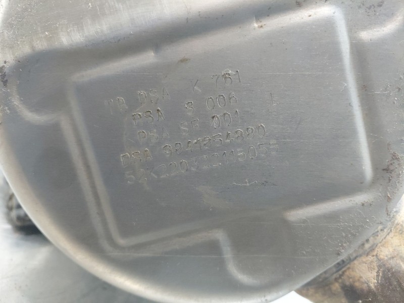 Recambio de filtro de particulas para peugeot rifter active pack referencia OEM IAM   