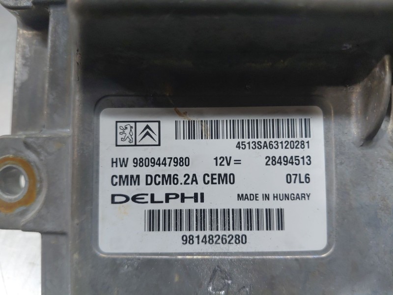 Recambio de centralita motor uce para peugeot 508 sw gt line referencia OEM IAM   