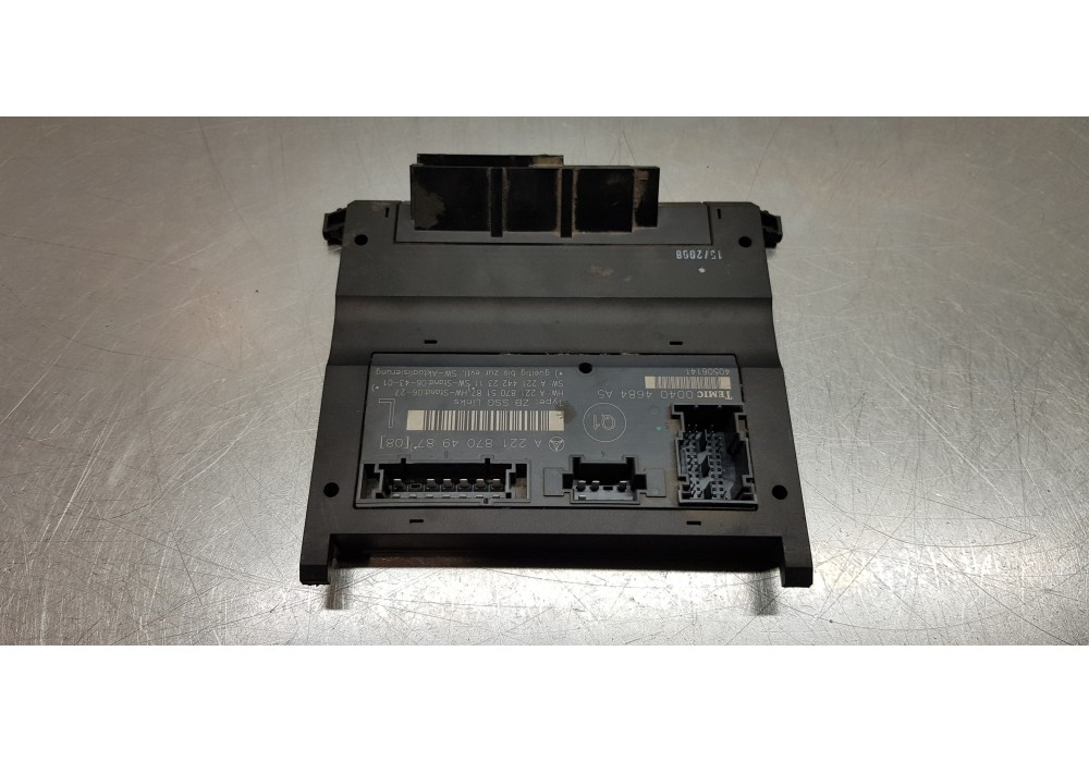 Recambio de centralita asientos para mercedes clase s (w221) berlina 320 / 350 cdi (221.022) referencia OEM IAM A2218704987  