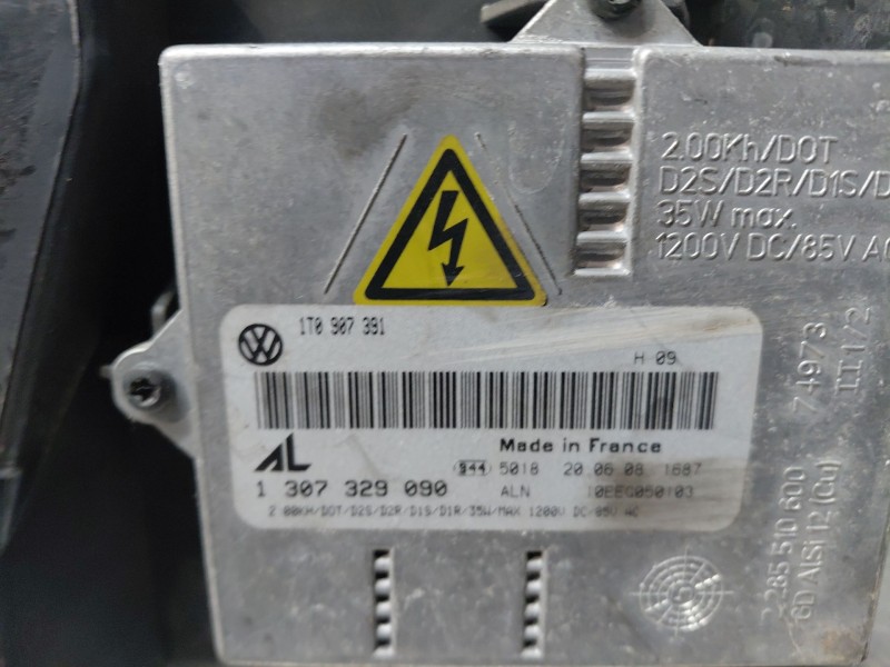 Recambio de faro derecho para volkswagen golf v (1k1) 1.6 referencia OEM IAM   