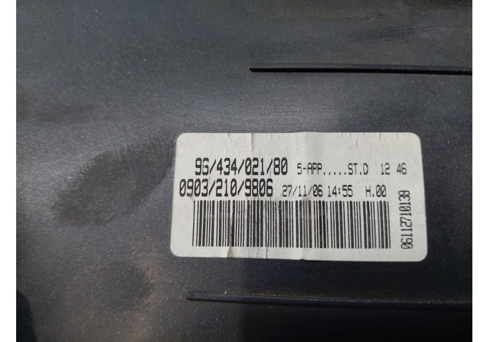 Recambio de cuadro instrumentos para peugeot 206 hatchback (2a/c) 2.0 hdi 90 referencia OEM IAM   