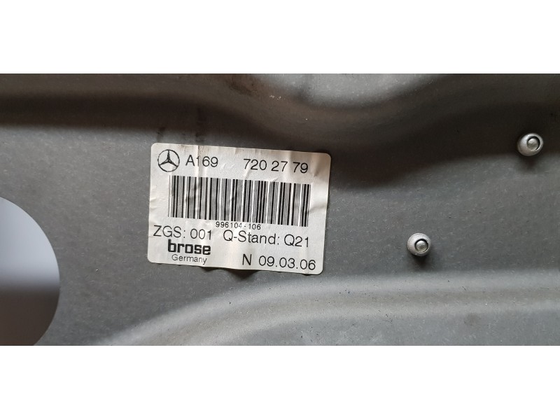 Recambio de elevalunas delantero izquierdo para mercedes clase a (w169) a 170 (169.032) referencia OEM IAM A1697202779  