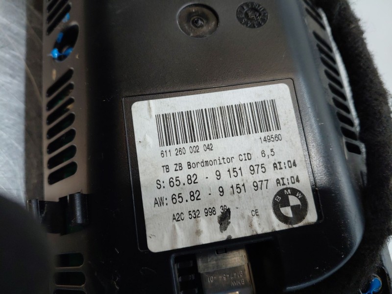 Recambio de pantalla multifuncion para bmw serie 5 berlina (e60) executive referencia OEM IAM   