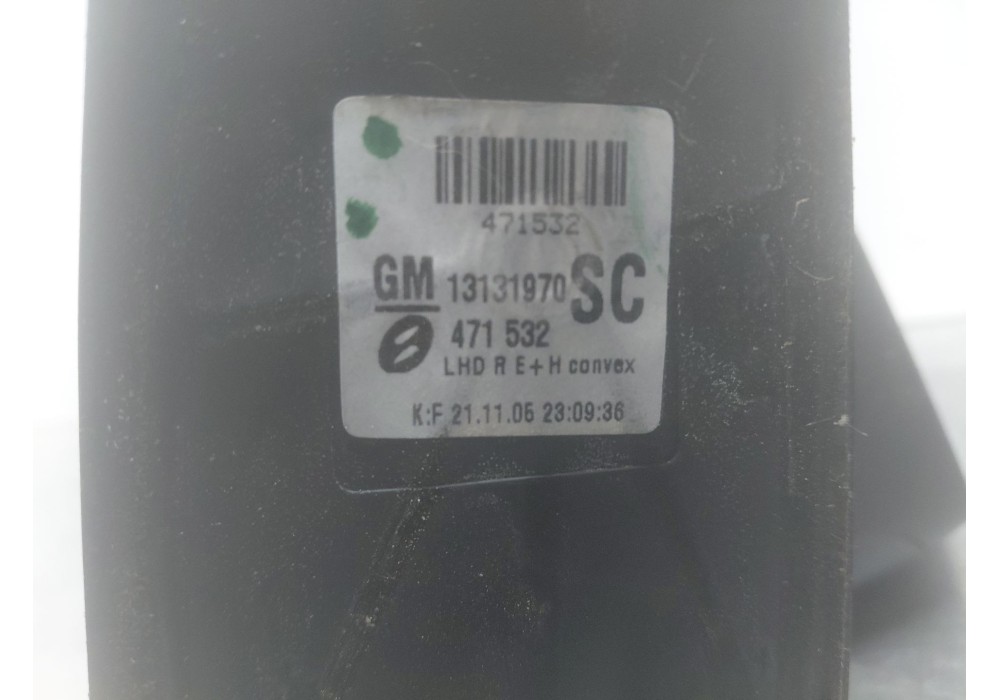 Recambio de retrovisor derecho para opel zafira / zafira family b (a05) 1.9 cdti (m75) referencia OEM IAM   