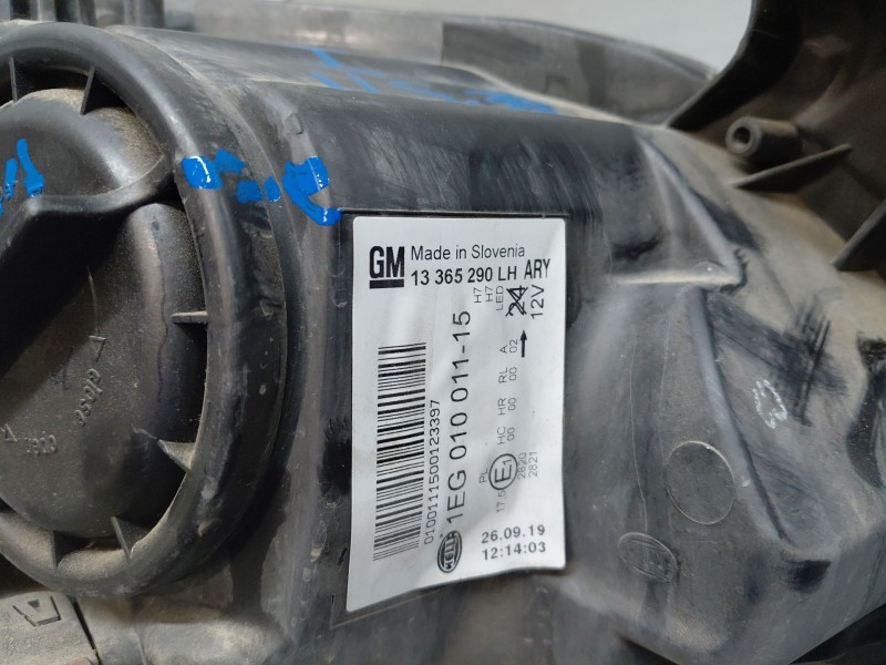 Recambio de faro izquierdo para opel astra j (p10) 1.4 turbo (68) referencia OEM IAM   