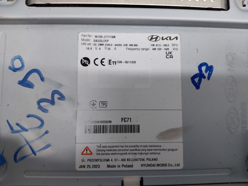 Recambio de pantalla multifuncion para kia ceed sportswagon eco dynamics referencia OEM IAM   