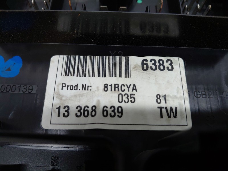 Recambio de caja reles / fusibles para opel astra j (p10) 1.4 turbo (68) referencia OEM IAM   