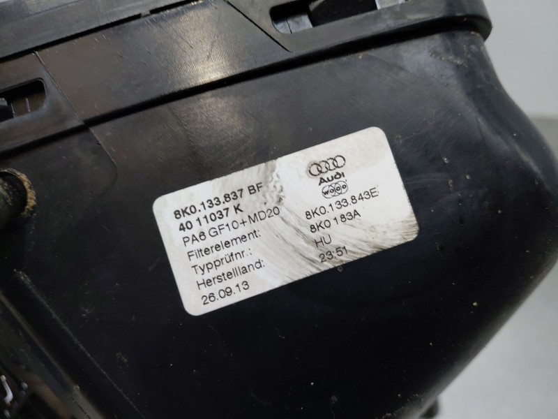 Recambio de filtro aire para audi a5 sportback (8ta) 2.0 tdi referencia OEM IAM   