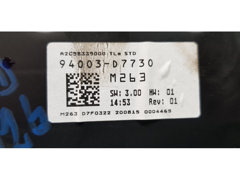 Recambio de cuadro instrumentos para hyundai tucson ix35 referencia OEM IAM 94003D7730  