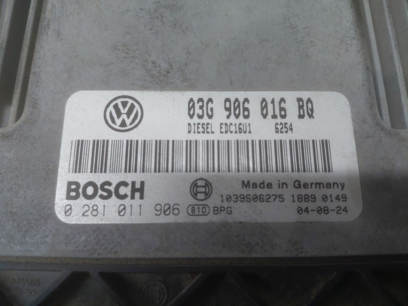 Recambio de centralita motor uce para volkswagen touran (1t1) comfortline referencia OEM IAM   