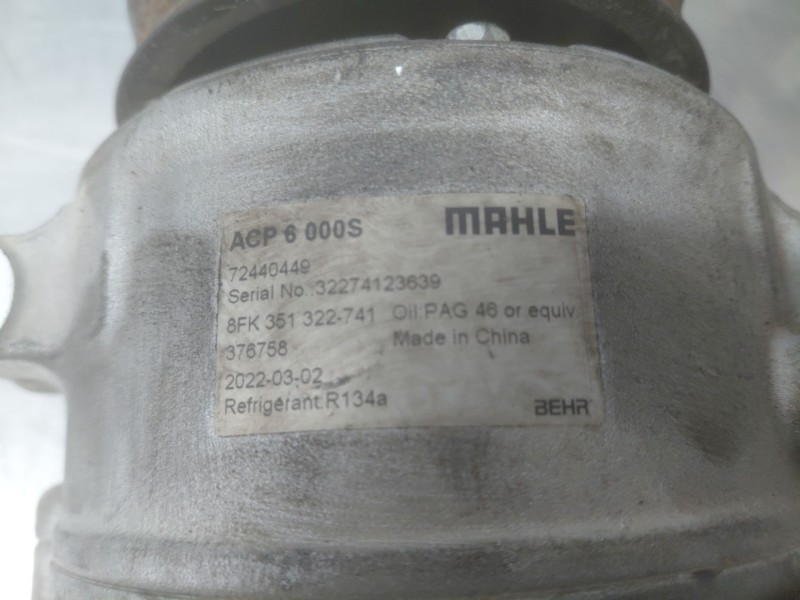 Recambio de compresor aire acondicionado para volkswagen touran (1t1) comfortline referencia OEM IAM   