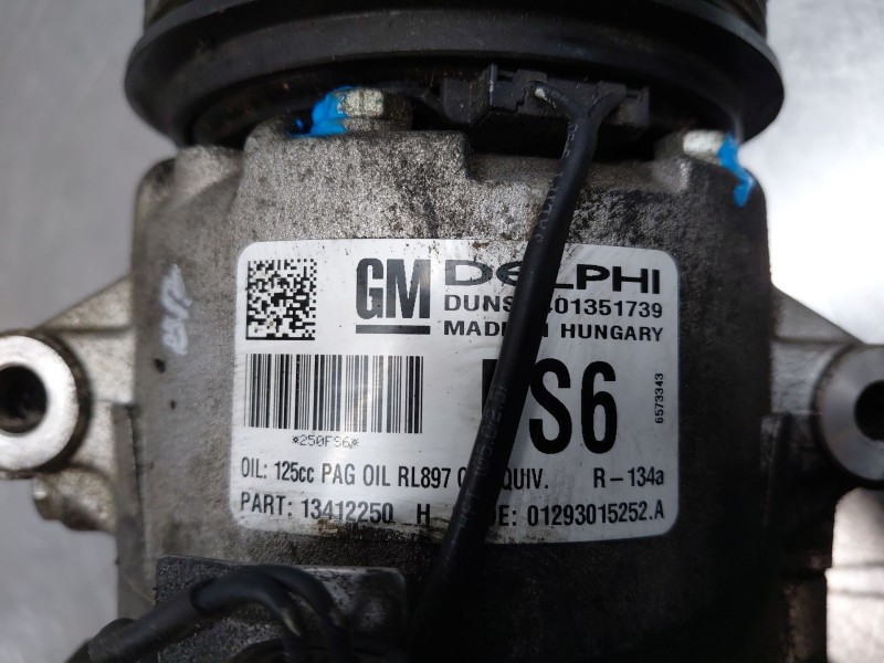 Recambio de compresor aire acondicionado para opel astra j (p10) 1.4 turbo (68) referencia OEM IAM   