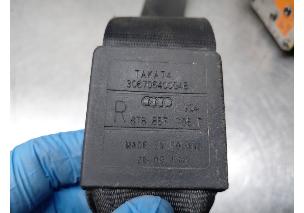 Recambio de cinturon seguridad delantero derecho para audi a5 sportback (8ta) 2.0 tdi referencia OEM IAM   