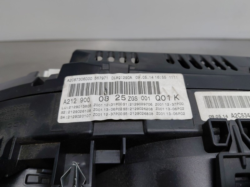 Recambio de cuadro instrumentos para mercedes-benz clase e (w212) lim. 220 cdi blueefficiency (212.002) referencia OEM IAM   