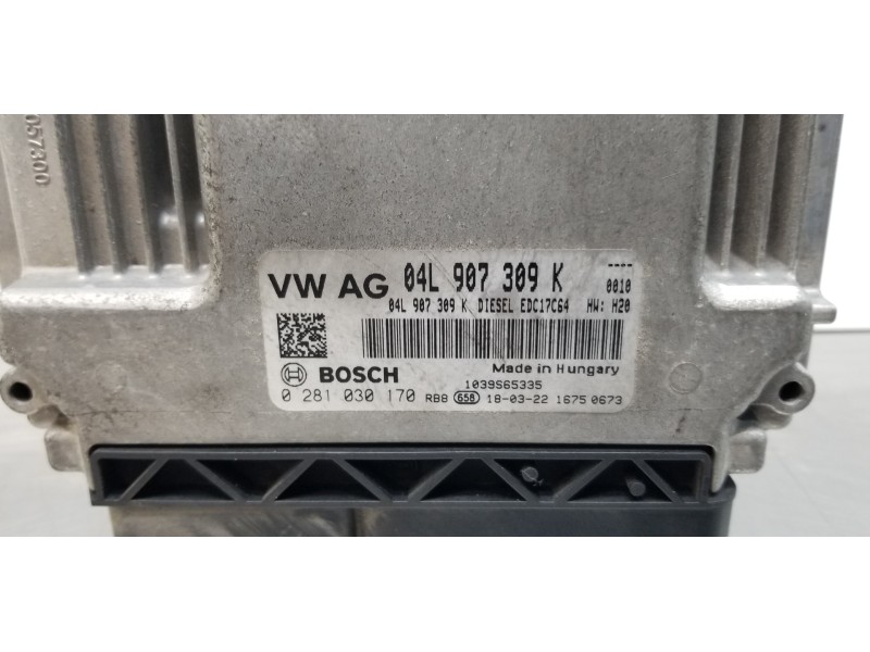 Recambio de centralita motor uce para volkswagen caddy furgón/kombi kombi referencia OEM IAM 04L907309K 0281030170 