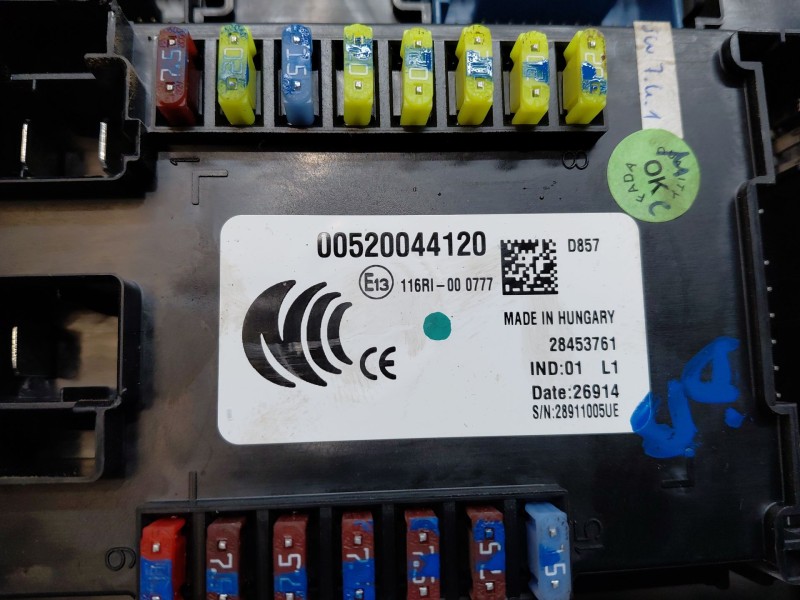 Recambio de caja reles / fusibles para jeep renegade suv referencia OEM IAM   