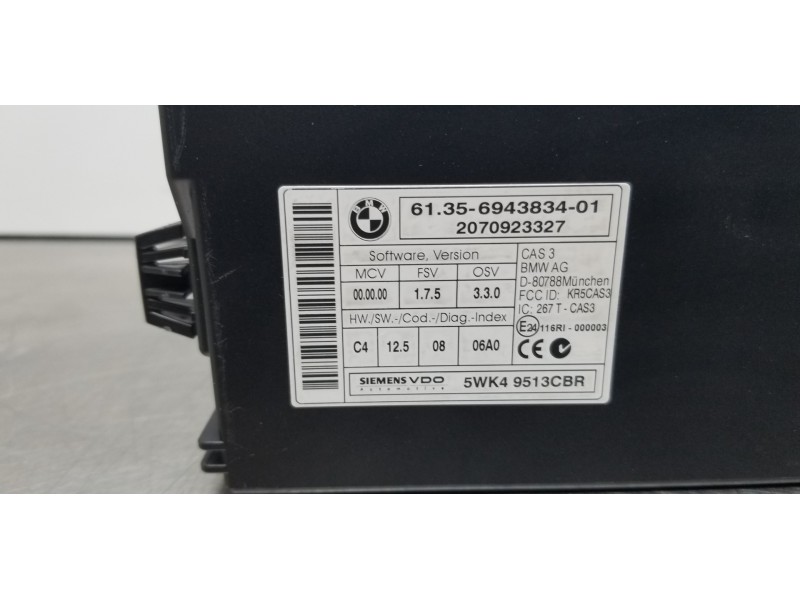 Recambio de modulo electronico para bmw serie 1 berlina (e81/e87) 118d referencia OEM IAM 61356943834   Recambio de modulo electronico para bmw serie 1 berlina (e81/e87) 118d referencia OEM IAM 61356943834