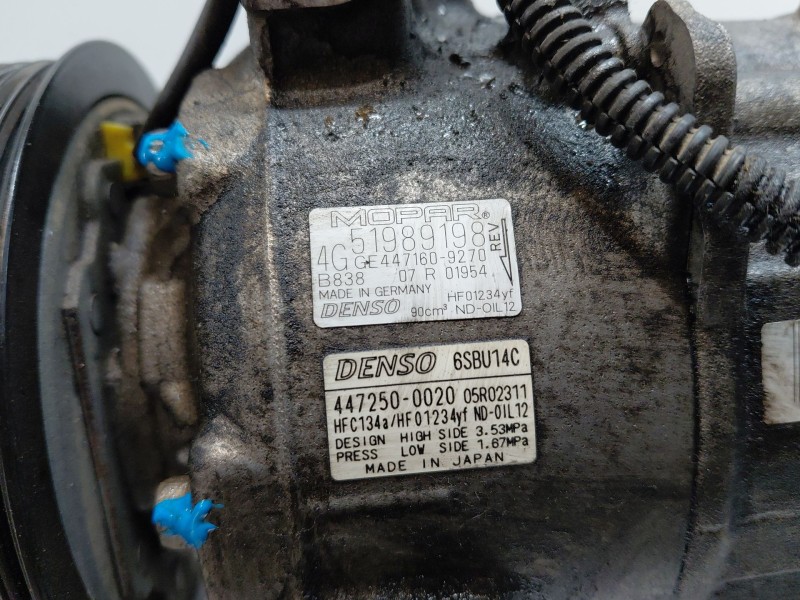 Recambio de compresor aire acondicionado para jeep renegade suv referencia OEM IAM   