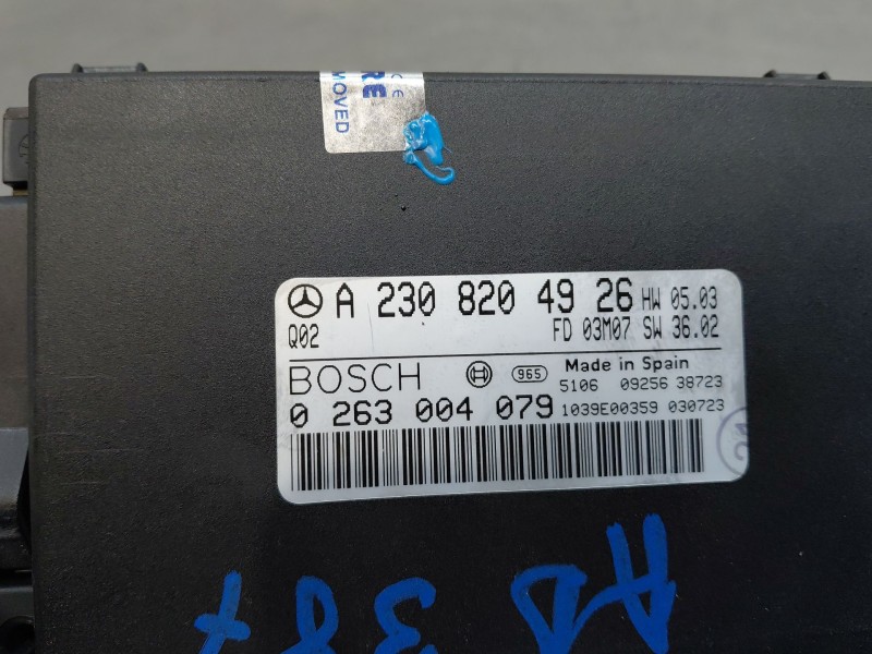 Recambio de modulo electronico para mercedes-benz clase sl (w230) roadster sl 500 referencia OEM IAM A2308204926  