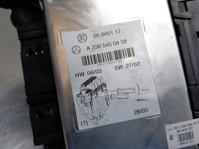 Recambio de caja reles / fusibles para mercedes-benz clase sl (w230) roadster sl 500 referencia OEM IAM   