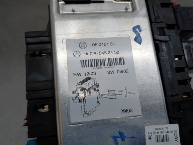 Recambio de caja reles / fusibles para mercedes-benz clase sl (w230) roadster sl 500 referencia OEM IAM   