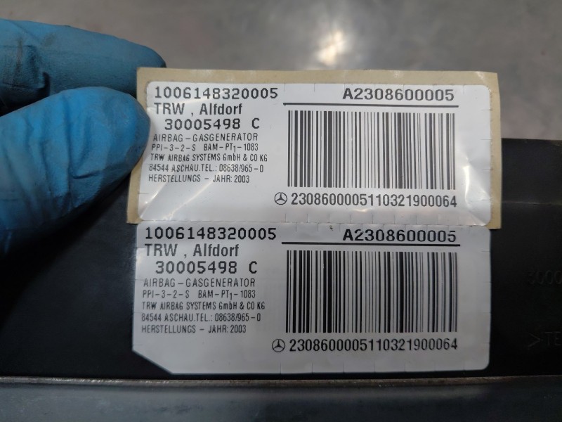 Recambio de kit airbag para mercedes-benz clase sl (w230) roadster sl 500 referencia OEM IAM   