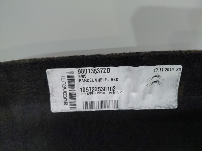 Recambio de bandeja trasera para citroën c4 cactus shine referencia OEM IAM   