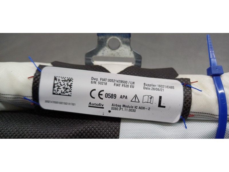 Recambio de airbag cortina delantero izquierdo para jeep renegade limited 4x2 referencia OEM IAM 52147850  